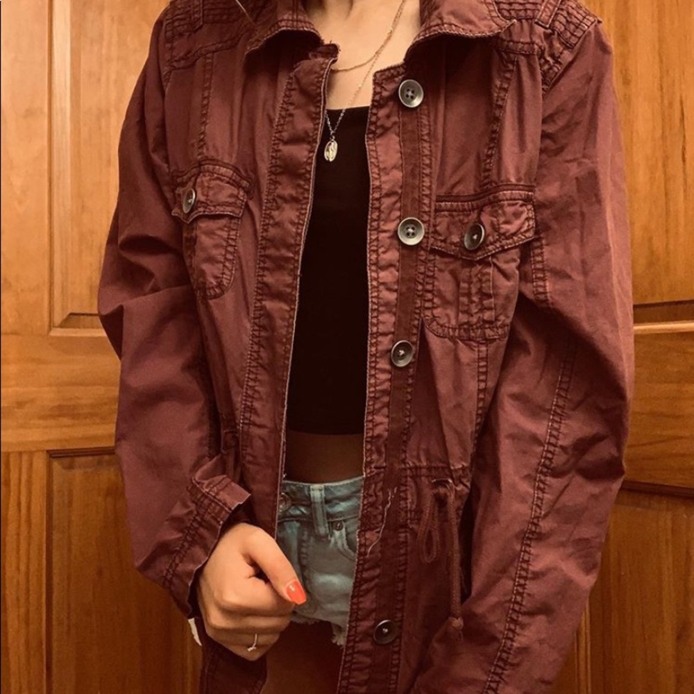 Cute Maroon Jacket